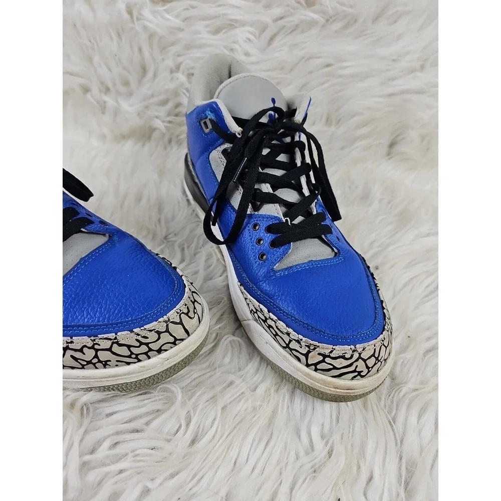 Size 9 - Jordan 3 Retro Varsity Royal 2020 Mens Shoes Blue